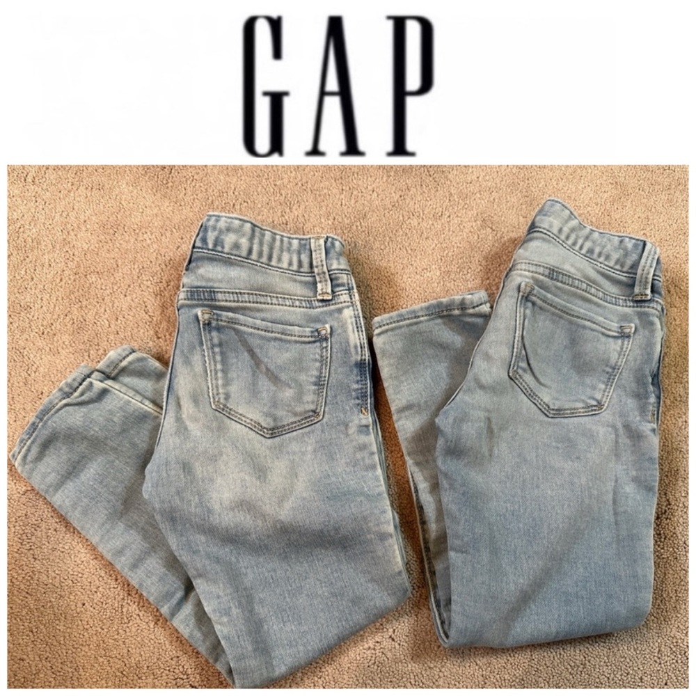 Gap 2 Pairs Of Girls Regular Stretch Super Skinny Jeans Bundle